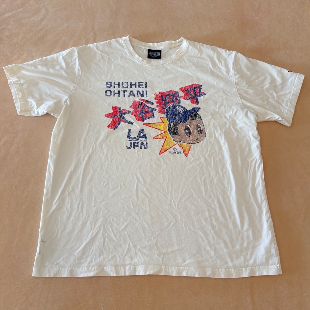 Era Shohei Ohtani LA Dodgers Graphic T-Shirt White Mens XL Anime Style
